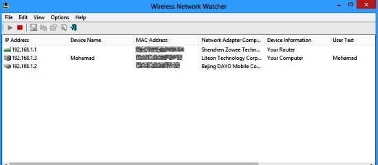 افراد متصل به شبکه WIFI خود را شناسایی کنید !