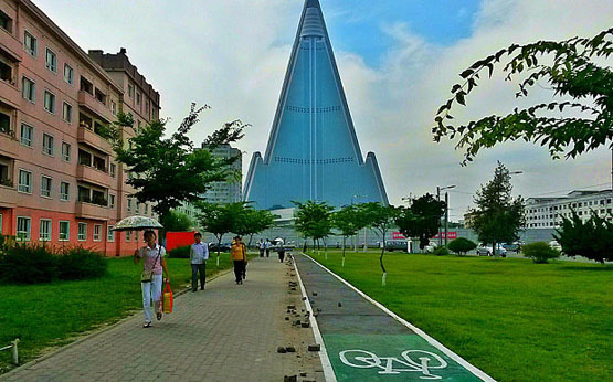 ایجاد مسیر ویژه دوچرخه&zwnj;سواری در پیونگ&zwnj;یانگ