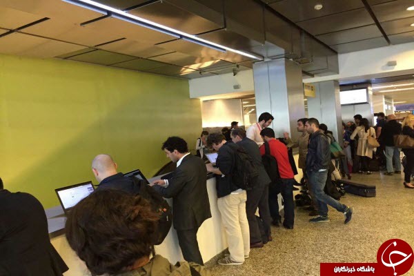 حضور خبرنگاران در محل آستریا سنتر+ تصاویر