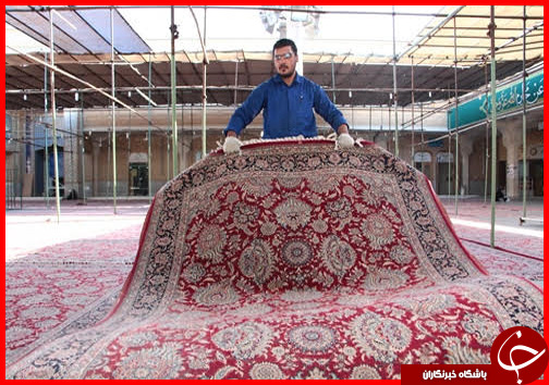 مراسم افطاری در حرم حضرت معصومه(س)+تصاویر