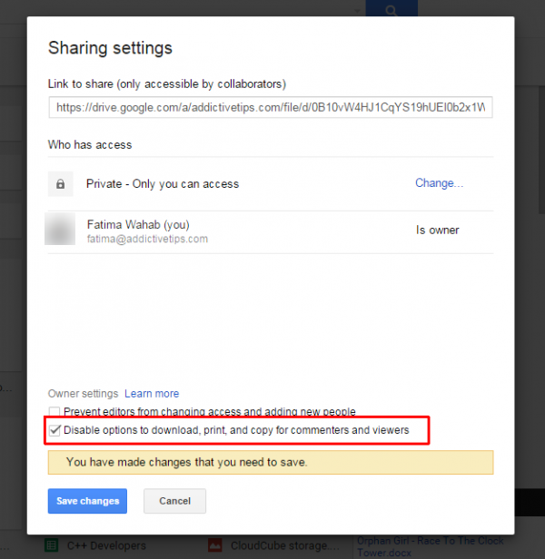 فایل های به اشتراک گذاشته در Google Drive را قفل کنید + آموزش