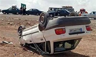 6 مجروح در اثر برخورد یک دستگاه پراید با گاردریل در اتوبان