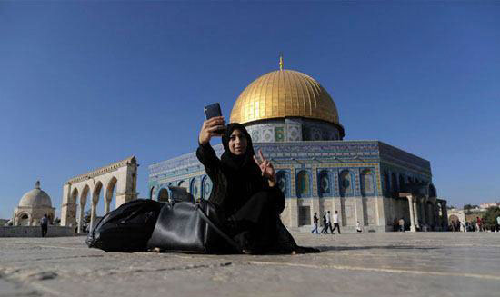 سلفی فلسطینی ها در بیت المقدس