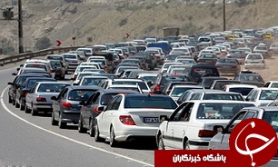 ترافیک نیمه سنگین در محور قزوین - تهران