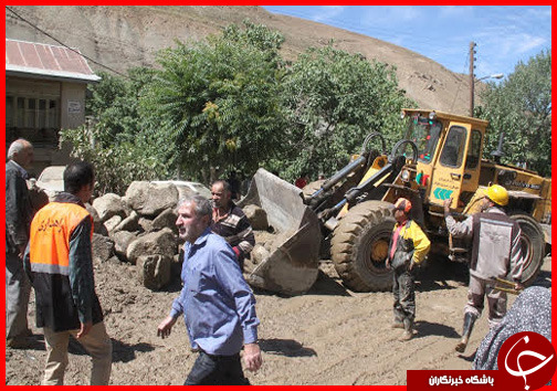 ارائه تسهیلات ویژه به حادثه دیدگان سیل روستای سیجان در جاده چالوس