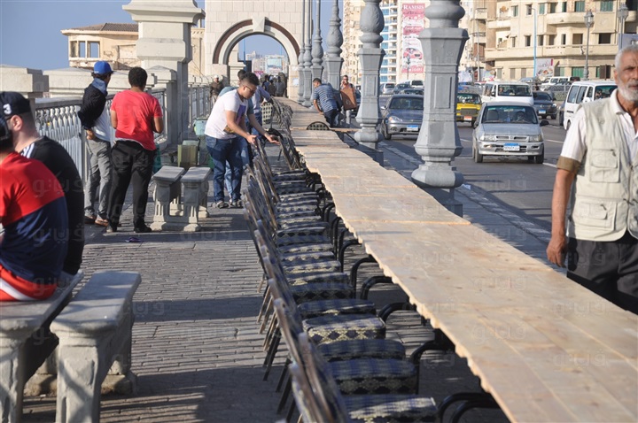جنجالی ترین سفره افطار در مصر+تصاویر