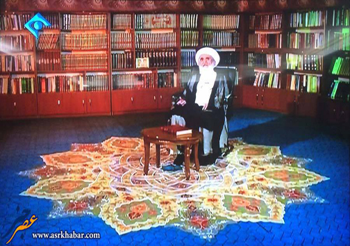 دکور زیبای برنامه آیت الله نوری همدانی (عکس)
