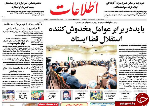 تصاویر صفحه نخست روزنامه&zwnj;های دوشنبه 8 تیر