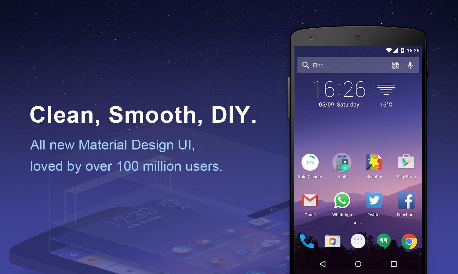 لانچر جدید Solo Launcher – Clean Clever + دانلود لانچر جدید Solo Launcher – Clean Clever + دانلود