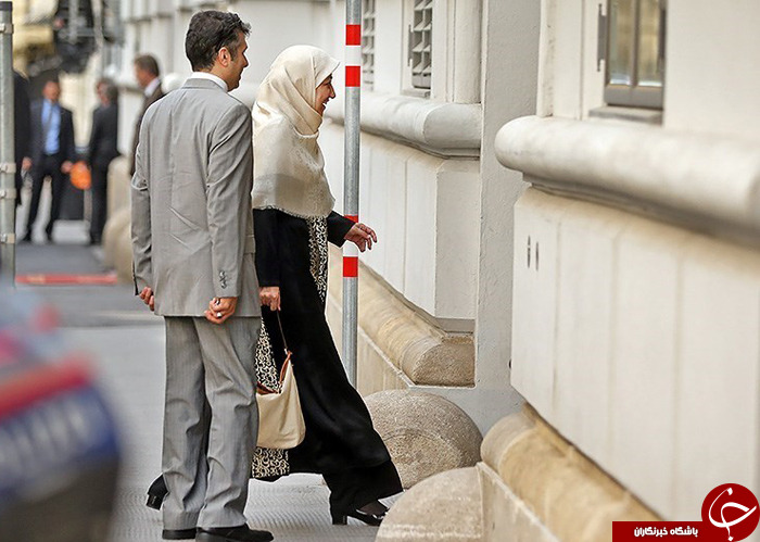 همسر ظریف در محل مذاکرات وین+تصاویر