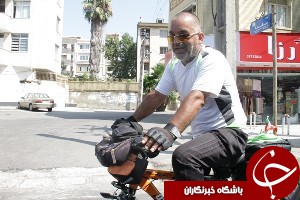 ورود رکاب زن جانباز 65 درصد به رشت