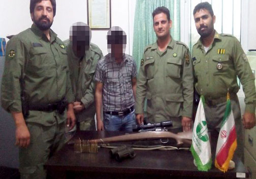 بازداشت شکارچیان متخلف در پارک ملی لار پیش از اقدام به شکار
