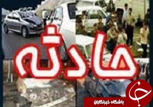 واژگونی یک دستگاه وانت نیسان و کشته شدن 2 نفر در محور بهرام آباد قزوین