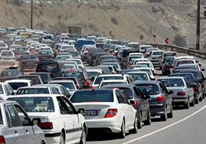 ترافیک نیمه سنگین در محور کرج &ndash; چالوس