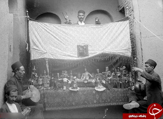 خیمه شب بازی در عصر قاجار + عکس