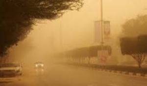 افزایش سرعت وزش باد و گردو خاک