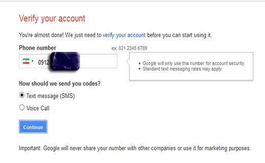 ساختن gmail