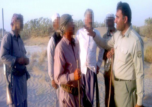 بازداشت چهار شکارچی متخلف در زهک پیش از اقدام به شکار