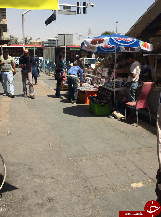 دستفروشان مهمان ناخوانده چهارراه ولیعصر