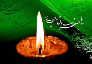 حضور دانش آموز قمی در دسته های عزاداری سالروز شهادت امام ششم شیعیان