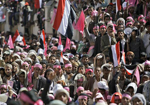 برگزاری تظاهرات گسترده در صنعا