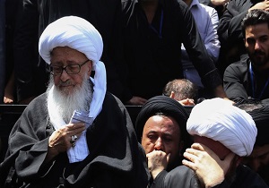 برگزاری دسته های عزاداری شهادت امام ششم شیعیان با حضور مراجع در قم