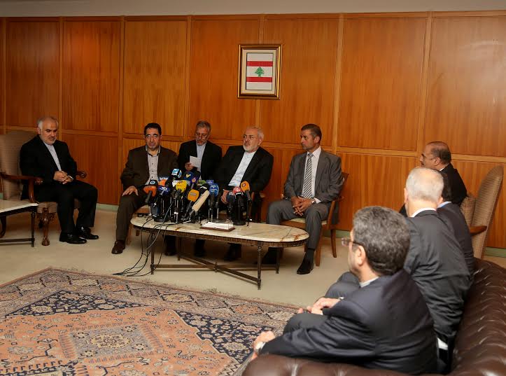 تصاویر دیدارهای ظریف در بیروت