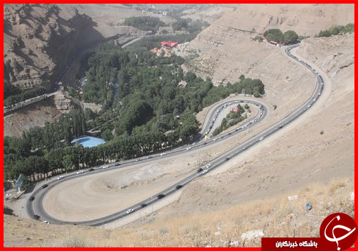 عملیات خط کشی در جاده كرج -چالوس آغاز شد