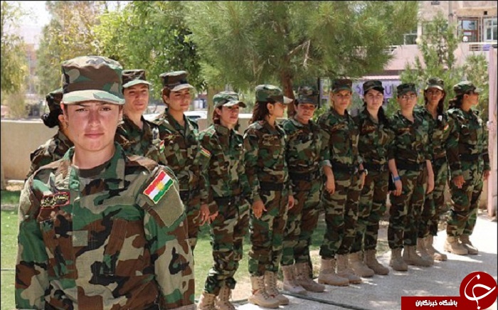 آمادگی گروه دختران خورشید برای مبارزه با داعش +تصاویر