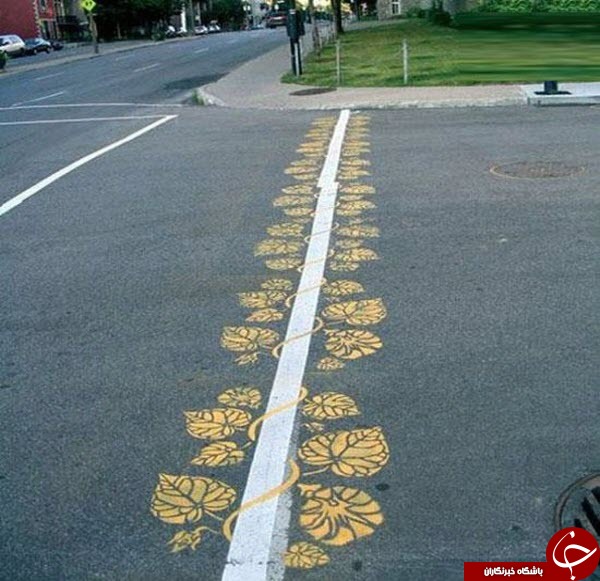 خط کشی های خلاقانه در خیابان+ تصاویر