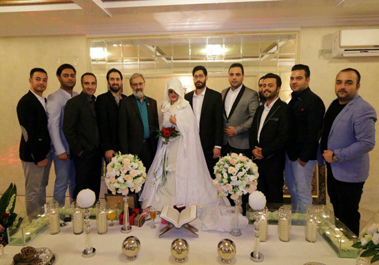 ازدواج زوج ماه عسلی با حضور برادر رئیس جمهور + تصاویر