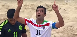 گل احمدزاده سومین گل برتر جام جهانی فوتبال ساحلی 2015 شد