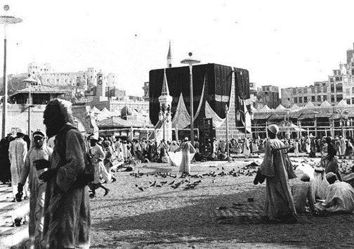 نمایی از کعبه در قرن نوزدهم