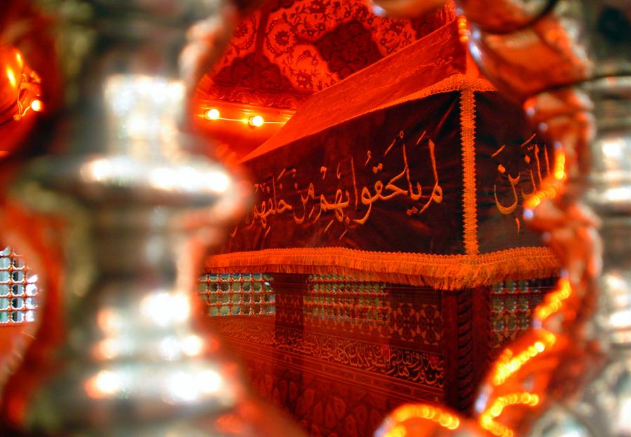 ضریح امام حسین (ع) از داخل+تصاویر