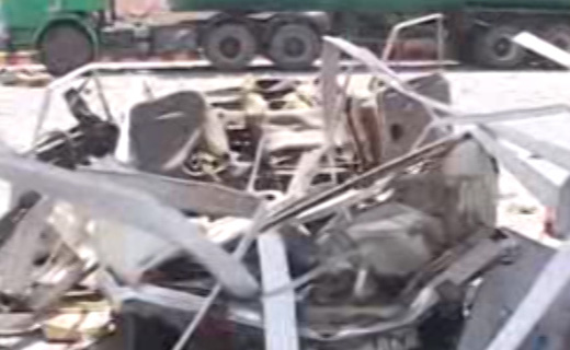 انفجار مخزن گازخودرو در مياندوآب + فیلم