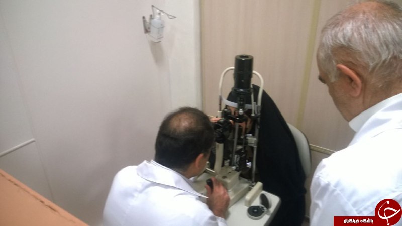 معاینه افخم توسط وزیر بهداشت