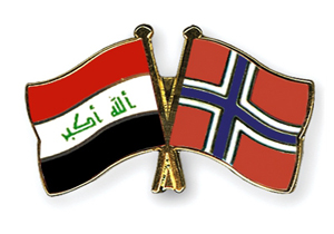 ورود وزیران خارجه و دفاع نروژ به بغداد
