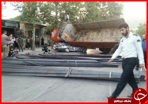 کشته شدن یک نفر بر اثر برخورد کامیون و پراید در شهر ایلام
