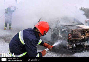 راننده در حال ریختن چای بود که اتومبیل وازگون شد