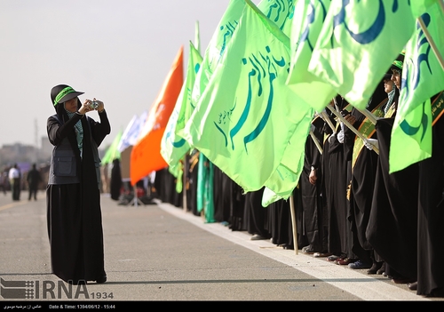 زنان نانچیکو کار در مانور سپاه تهران+ تصاویر