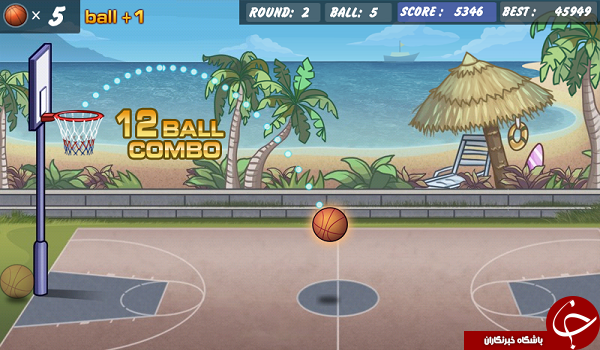 بازی پرتاب توپ بسکتبال Basketball Shoot +دانلود