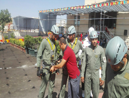 مسابقات قهرمانی آتش نشانان کشور در قزوین