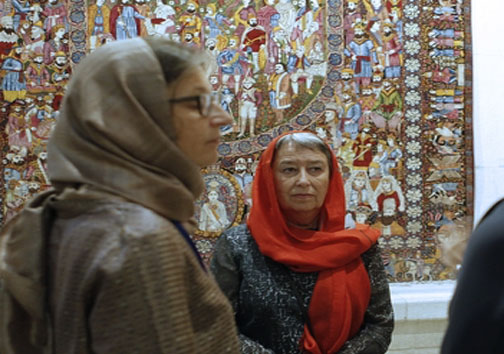 بازدید همسر رئیس جمهور اتریش از موزه فرش تهران (عکس)