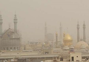 گرد و غبار امروز مهمان هوای شهر قم