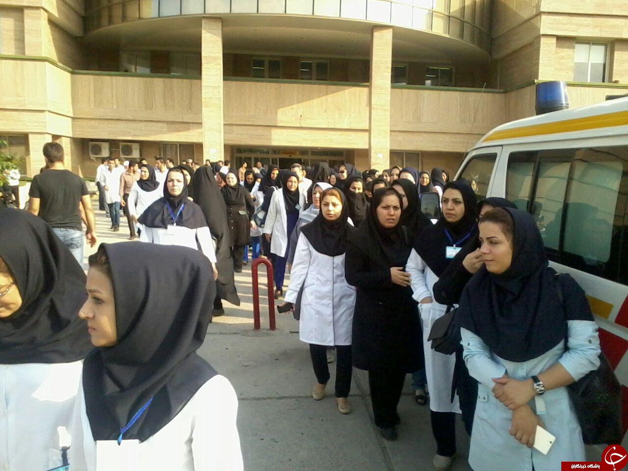 تعدادی از کارکنان بیمارستان صیاد شیرازی گرگان دست از کار کشیدند