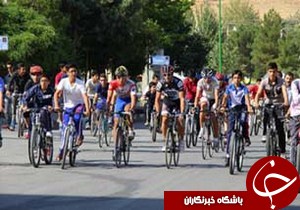 نفرات برتر رقابت های دوچرخه سواری گيلان در بندر کياشهر