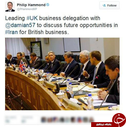 گزارش توئیتری هاموند از سفرش به تهران