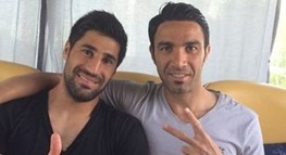 نکونام و بیک زاده در یک بازی نمایشی پا به توپ شدند