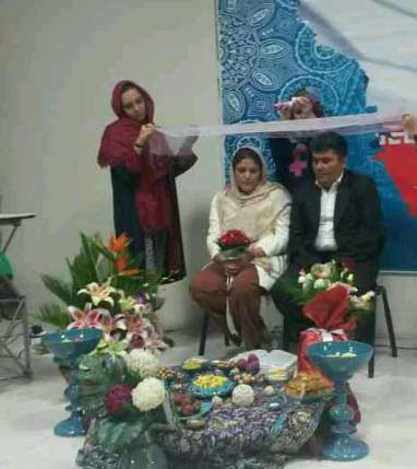 جشن عقد یک کارتن خواب + تصاویر