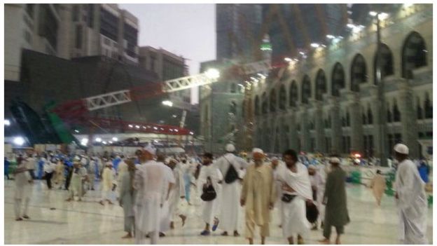 دست کم 107 قربانی در حادثه سقوط جرثقیل در مسجد الحرام